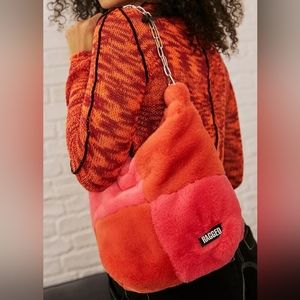 NWOT Ragged Priest | Wishful Shoulder Bag | Orange/Pink Color Block Pattern